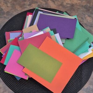 SCRAP PACK 1.8 lbs Of Colorful Cardstock Paper Pieces Card Making Scrapbooking